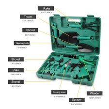 10PCS Garden Tool Set Ergonomic Design High Quality For Indoor And Outdoor ODKN