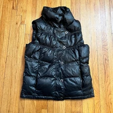 Prana Vest Womens Small Down Black Puffer Quilted Jacket