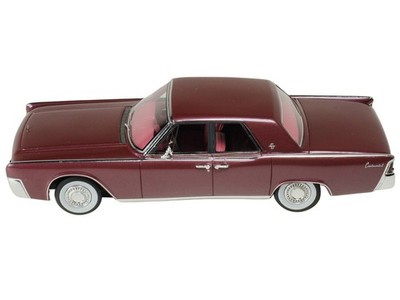 1962 LINCOLN CONTINENTAL ROYAL RED 1/43 MODEL BY GOLDVARG