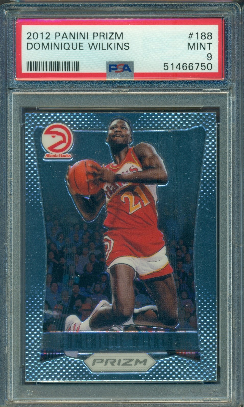 2012 PANINI PRIZM DOMINIQUE WILKINS #188 PSA 9