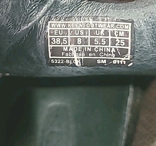 Stivali Keen Presidio donna taglia 8 neri in pelle stringati impermeabili scarpe da trekking