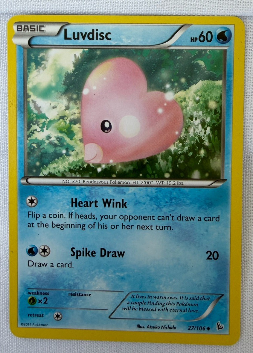 Pokemon - Luvdisc #27/106 - XY - Flashfire Uncommon