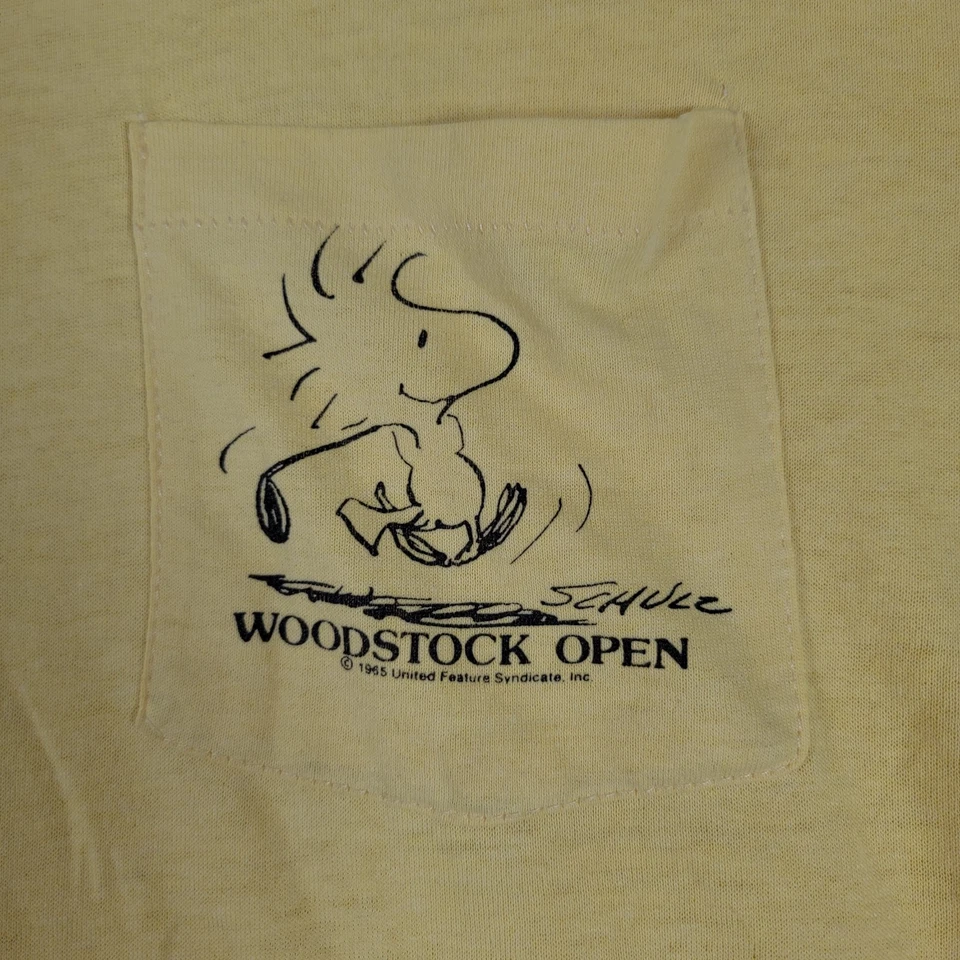 Camiseta vintage 65 Woodstock Peanuts Snoopy talla grande EE. UU. puntada única Foto 2 de 4