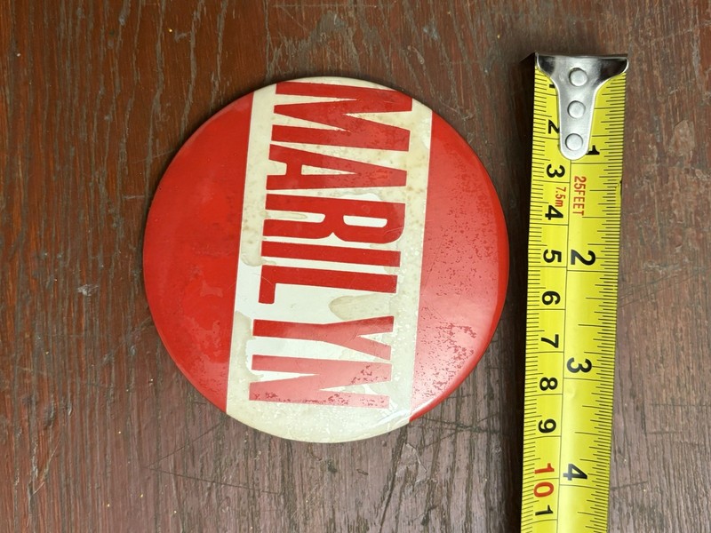 Large Vintage  Marilyn Button
