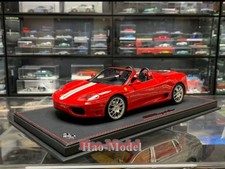 BBR 1/18 Ferrari 360 red flag decal Resin Diecast Model Car Display Gifts Red