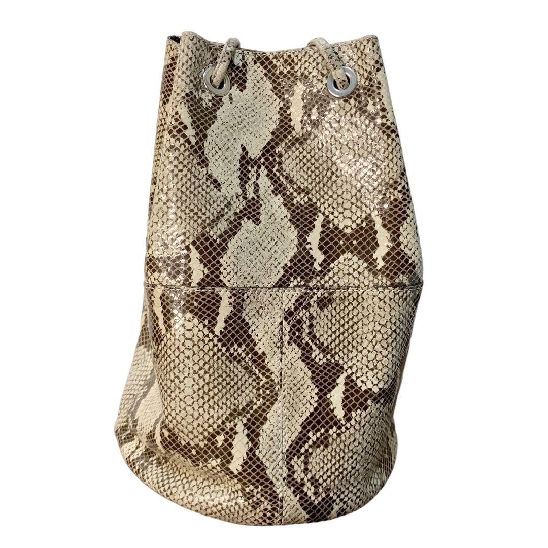 Marco Masi Python Snake Leather Handbag, Compact,… - image 6