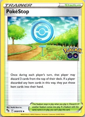PokeStop 068/078 UC Pokemon GO Pokemon Near Mint