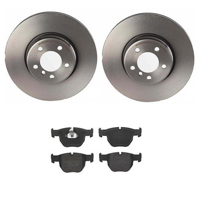 Brembo Front Brake Kit 344mm Disc Rotors & Low-Met Pads For Range Rover 4.4L V8