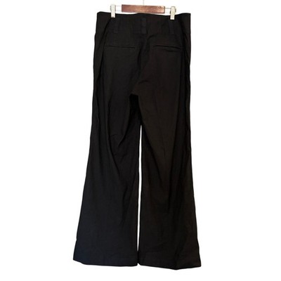 Anthropologie Maeve Womens Size 10 Black The Naomi Cropped Wide  display picture 1