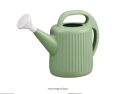 2 Gal. Green Modern Multi-Grip High Density Plastic Watering Can