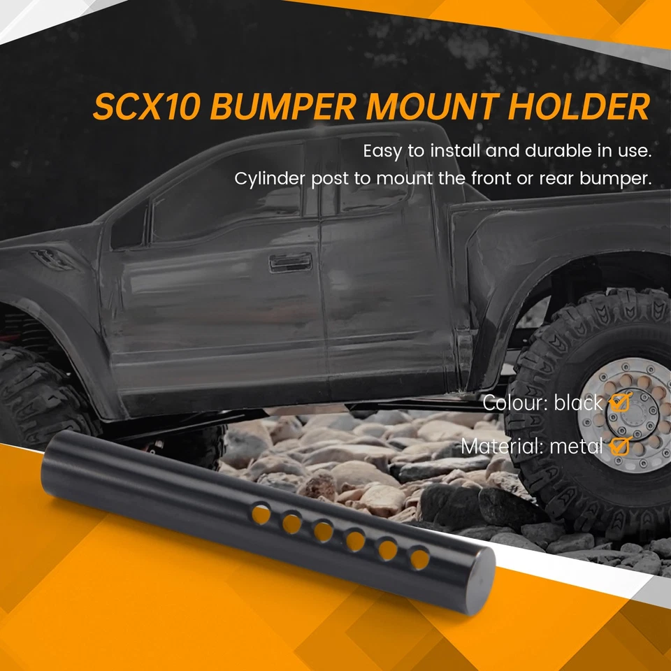 2PCS Metal Bumper Mount Holder Cylinder Post for 1/10 RC Crawler Car Axial8193 - Image 2 of 4