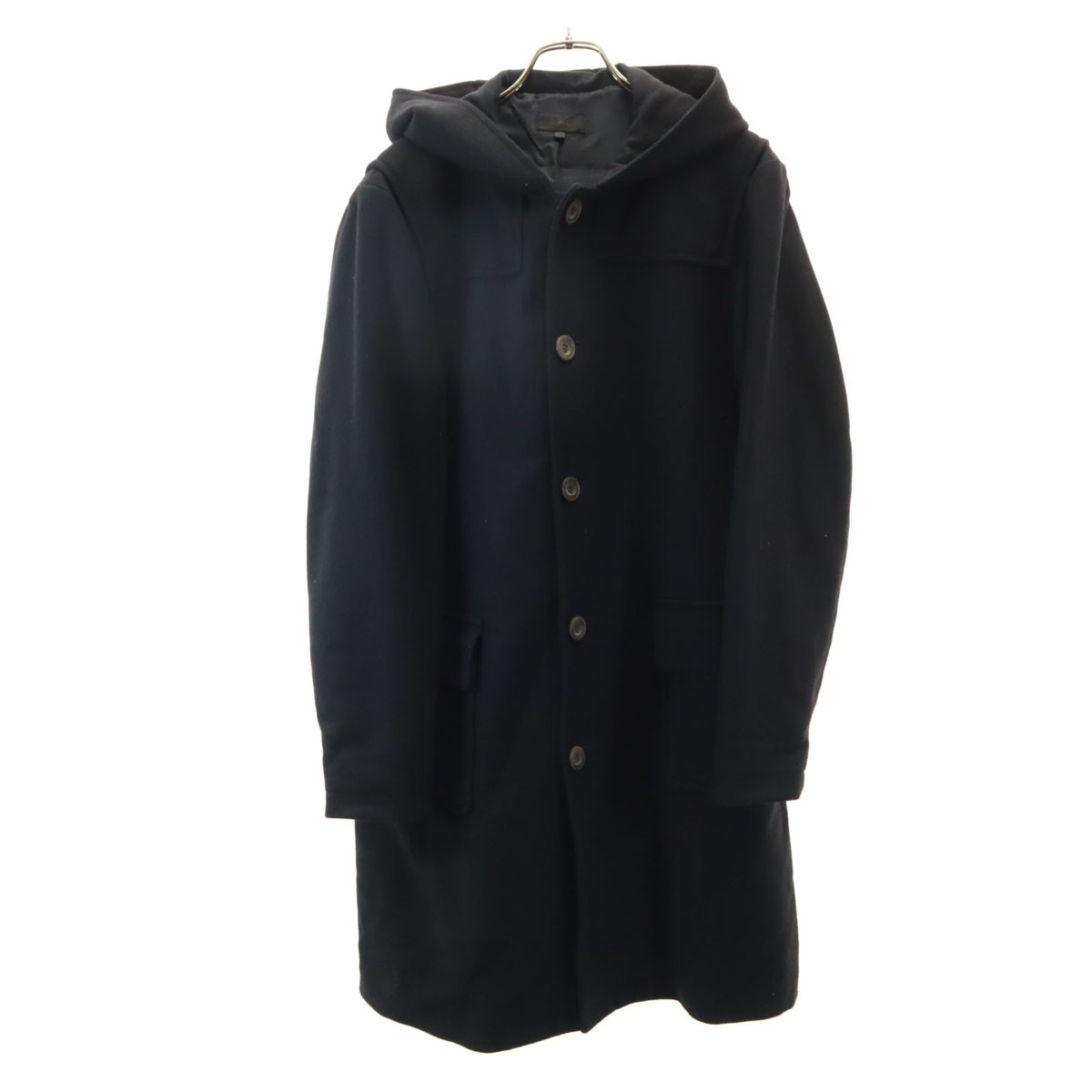 ジャケット・アウター a.p.c. wool zip hoodie made in france A.P.C. Made in France Hooded Wool coat S black Men's | eBay