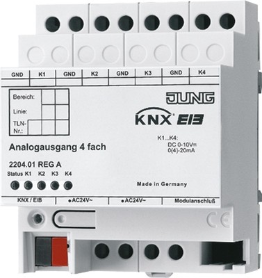 Jung KNX Analogausgang 4-fach 2204.01 REGA Bussystem-Analogaktor 2204.01REGA
