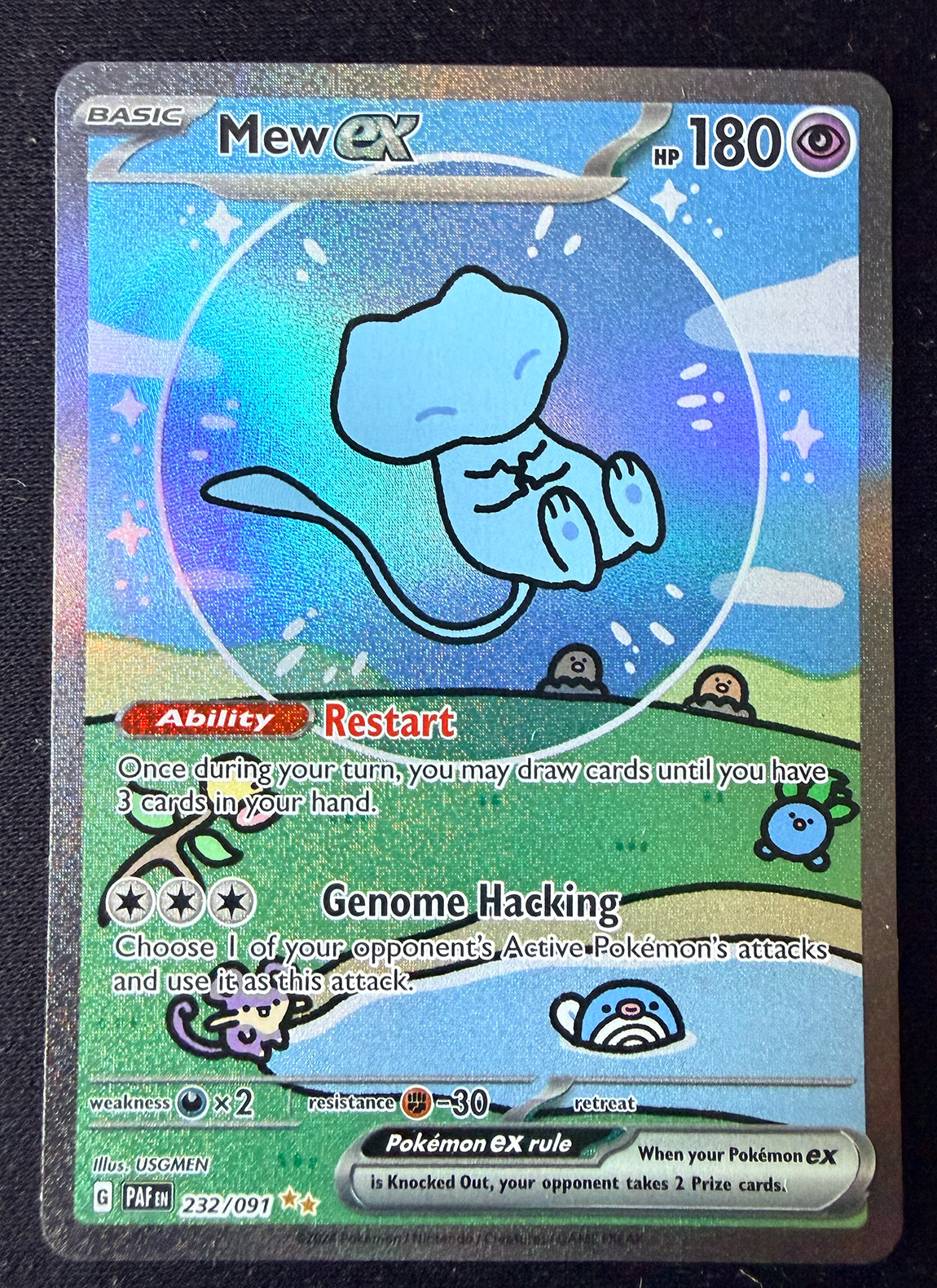 Mew ex 2024 Scarlet & Violet: Paldean Fates #232/091 Special