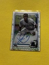 2020 LEWIN DIAZ BOWMAN CHROME MEGA BOX MOJO REFRACTOR AUTO MARLINS TC1