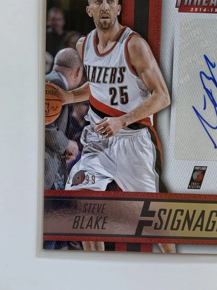 Steve Blake 2014-15 Panini Threads Signage Auto /199 - Image 2 of 2