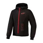 Alpinestars Radium Tech Hoodie Windproof Mastic Aluminium Black Red