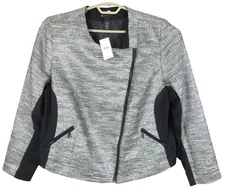 CJ0992- NWT LANE BRYANT Women's Polyester Jacket Long Sleeve Shiny 20 $99.95