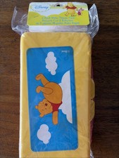 Vintage Disney Winnie the Pooh  Minnie Baby Wipes Pink Yellow Travel Case New