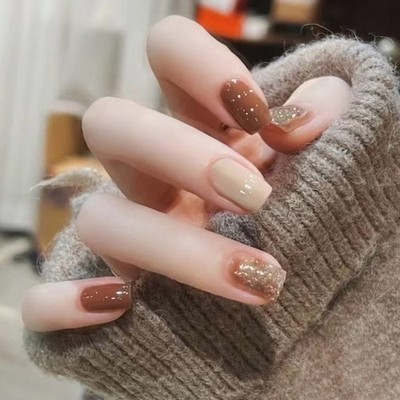 Stylish Artificial Nail Short Square False Nail For Weddings And Celebrations
