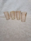 Vintage Jeanette Glass MODERNE Peach Lusterware 5in Juice Glass Set Of 22