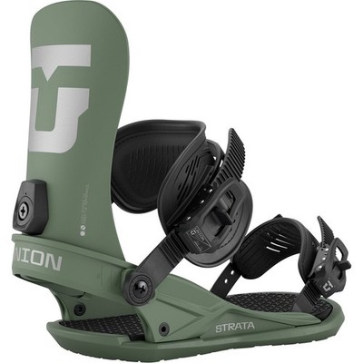 Brand New Mens 2026 Union Strata Snowboard Binding Olive Green