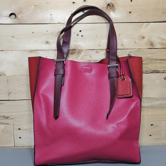 Reed Krakoff for Kohl's Tote Bag Purse Handbag Pink Red ColorBlock