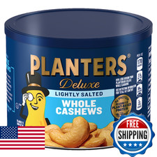 Planters Lightly Salted Whole Cashews - 8.5 oz Resealable Canister