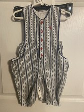 Made In The USA Baby Dior Blue/white Baby Romper! Sz 12mths. Attn VTG Hunters