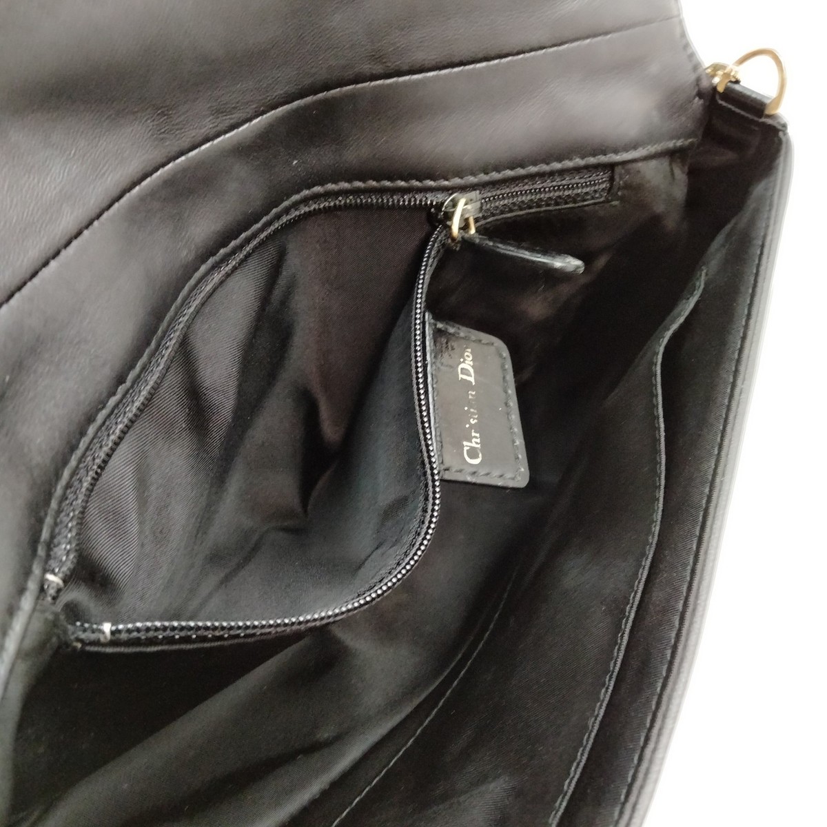 バッグ Christian Dior Leather Hand Bag Christian Dior Hand Bag Black Leather 3357983 | eBay