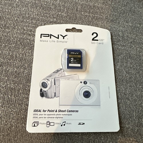 PNY Premium 2GB SD Camera Memory Cards 3  NEW - SEALED  - Picture 2 of 5