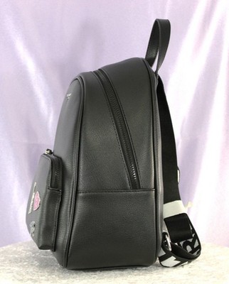 Karl Lagerfeld Paris Khloe Black Backpack Logo Straps Eiffel  display picture 2