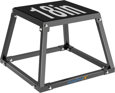 Plyometric Jump Box, 12/18Inch Steel Platform for Fitness Training | Heavy Duty