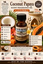 Coconut Papaya Fragrance Oil 1/2 Oz Tropical Fruity Home Scent Made in USA