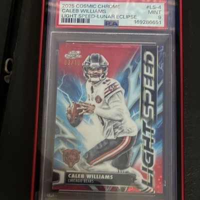 Topps Cosmic Chrome Light Speed Lunar Eclipse Caleb Williams Bears #LS-4 PSA 9