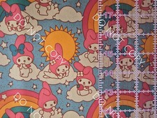 Custom 100 Cotton Woven Fabric Hello Kitty Sanrio My Melody 1/4 Yard 9x56