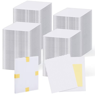 Shipping card protectors 3.5ins. x 4.5ins.  square corner white  60-90-300 ct