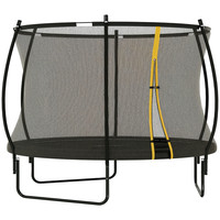SPORTNOW 8ft Trampoline with Enclosure Net, Spring Cover, Black