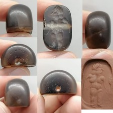 Roman stunning  old intaglio seal stone unique bead