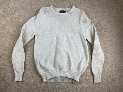 Vintage Lake Harmony Rowing Club Sweater Mens Medium Knit Rib USA White