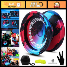 Professional Yo-Yo for Kids  Adults - Responsive/Unresponsive Finger Spin, Tric
