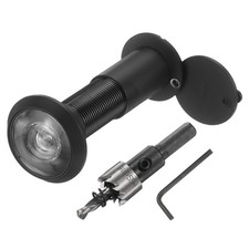 Door Peephole, Door Viewer Peephole Fit 1-2/5'' to 2-2/5'' Door, Matte Black