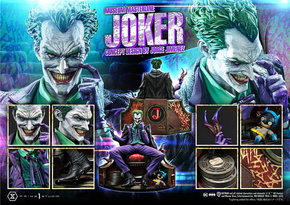 Prime 1 Studio MMDC-55 Joker Statue 1/3 Theater Hideout-themed
