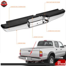 Rear Step Bumper Assembly Chrome Steel For Toyota Tacoma 1995-2003 2004 Rear Step Bumper Assembly Chrome Steel For Toyota Tacoma 1995-2003 2004