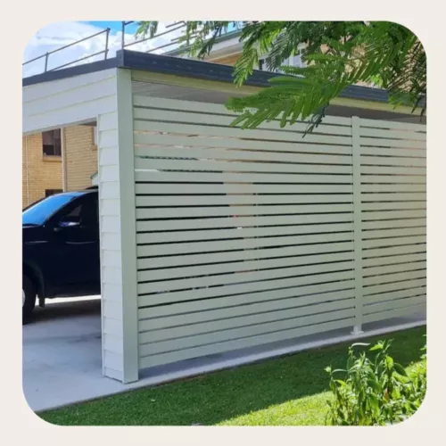 Carport and Alfresco Black White Monument - 8 colours DIY Privacy SLAT Screens - Picture 14 of 16