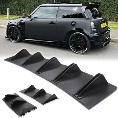 For Mini Cooper S 04-22 Rear Bumper Spoiler Lip Diffuser Splitter Shark ...
