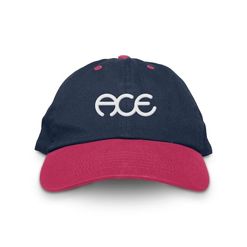 ACE Skateboard Trucks Sandlot Navy Blue / Red Strapback Hat