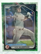 2024 Bowman - KEMP ALDERMAN - SP Bowman Chrome green Shimmer Parallel #/99