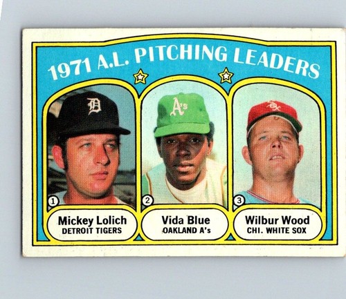 1972 Topps 1971 A.L. Pitching Leaders #94 card