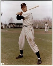 BOBBY THOMPSON NY GIANTS 8 x 10 COLOR PHOTO GREAT CLOSE UP BATTING STANCE IMAGE